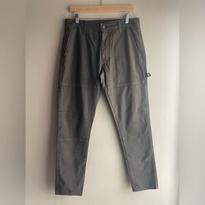 New AG Adriano Goldschmied Green Ridge Relaxed Carpenter Cargo Cotton Pants 32